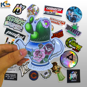 Adhesivo personalizado impermeable troquelado PVC vinilo Logo pegatina diseño impreso personalizado con estilo de dibujos animados Impresión de pegatinas personalizadas - Product Image 2