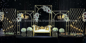 Atractivo telón de fondo de Metal para boda, pared de velas, venta al por mayor, paneles decorativos resistentes, decoraciones de boda, exportaciones DST, superventas - Product Image 3