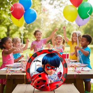 Piatti Usa e Getta a Forma di Coccinella 19,5 Cm 6 Pezzi per Feste - Product Image 3