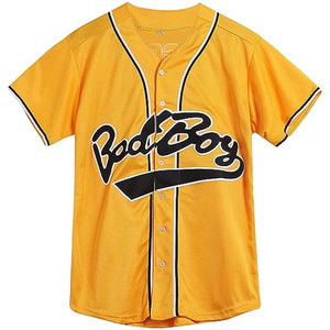 Precio al por mayor de manga corta hombres uniforme de béisbol impresión personalizada cuello redondo nuevo personalizar sublimado jersey de béisbol - Product Image 1