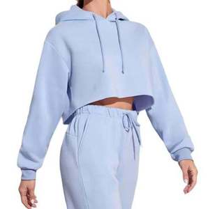 Sweat-shirt à capuche pour femme, à manches longues, ample, avec fermeture éclair courte, imprimé personnalisé de haute qualité, vente en gros - Product Image 4