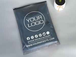 Sac à fermeture éclair en plastique transparent mat imprimé 2025 pour l'emballage des vêtements, vente en gros, commandes personnalisées acceptées - Product Image 5