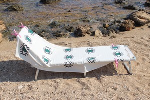 Serviette de plage en coton turc avec motif de cils nappe douce à séchage rapide pour sauna à domicile usage quotidien femmes hommes vente d'usine - Product Image 5