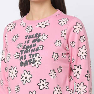 Nouvelle mode de sweats à col rond personnalisés pour femmes coton de haute qualité imprimé en gros plaine personnalisée pour l'hiver - Product Image 3