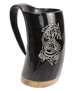 Haute qualité Viking corne à boire tasse en bois artisanat naturel poli pour les fêtes de noël meilleure vente pour les boissons chaudes - Product Image 4