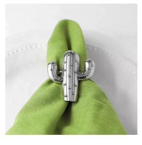 Servilletero redondo de metal con nuevos cristales, vajilla de hierro para bodas u ocasiones especiales - Product Image 2