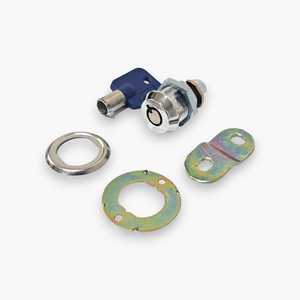 Lote de 5 Cerraduras Tubulares de Leva Cromadas Duraderas # 6083 con orificio de 19 mm, cerradura de aleación de zinc con llave - Product Image 6