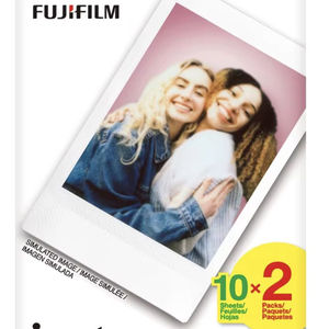 ฟิล์มอินสแตนท์ฟูจิฟิล์ม <span class=keywords><strong>Instax</strong></span> Mini แพ็คคู่ (สีขาว) 20 ภาพ - Product Image 1