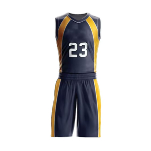 Uniforme de basket-ball en polyester 100% personnalisé nouveau style uniforme d'été avec fonction respirante - Product Image 1
