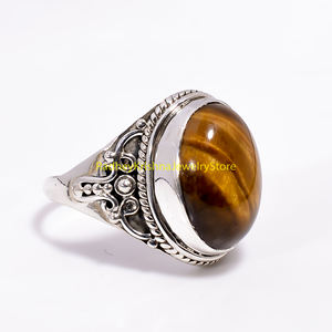 Royal <b>Tiger</b> <b>Eye</b> Filigree <b>Ring</b> Vintage Oval <b>Tiger</b> <b>Eye</b> Statement <b>Ring</b> Heritage Filigree <b>Tiger</b> <b>Eye</b> <b>Ring</b> - Product Image 3