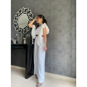 Ensemble de cordon en rayonne pour femmes Angel White - Product Image 1