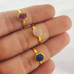 Ewelry-piedra quamarine AW, piedra preciosa antigua, arco - Product Image 4