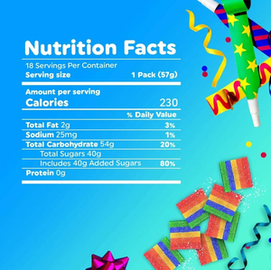 Bonbons Acidulés Sucrés Air Heads Xtremes Bites aux Saveurs de Baies Arc-en-ciel (Paquet de 18) Bonbons Américains - Product Image 5