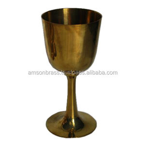 Metal Brass High Quality Wine Goblet Grapes Design Bar Used Goblet Premium Quality Goblet Silver and Brass - Product Image 6