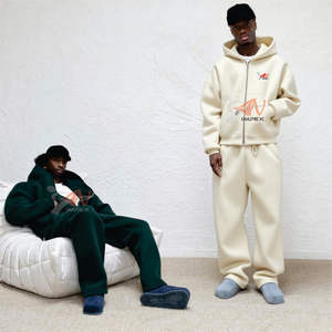 ชุดวอร์มผู้ชายแบบสั่งทำพิเศษ 450 500gsm กางเกงวอร์มทรงจ็อกเกอร์ผู้ชาย ผ้าหนานุ่มทรงหลวม กางเกงวอร์มมีฮู้ด ชุดเซ็ตเสื้อฮู้ดมีซิปและกางเกงวอร์มผู้ชาย - Product Image 1