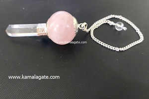 Quartz rose naturel Chakra sculpté boule de cristal Style Feng Shui pendule de radiesthésie Agate pierre précieuse Reiki pierre semi-précieuse artisanat - Product Image 2
