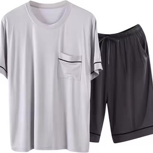 Personalizado Verano Color sólido Hombres Polo Camisa Solapa Pantalones cortos de manga corta Deportes Casual Verano Hombres Conjunto de dos piezas - Product Image 5