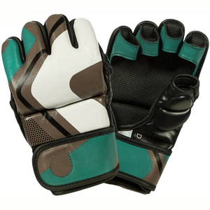 Gants de combat MMA unisexes pour les combats professionnels, fabriqués sur mesure, en cuir PU de haute qualité, respirants, avec fermeture à boucle et crochet. - Product Image 6