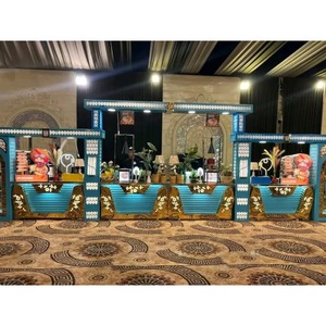 Comptoir de cocktails éclairé par LED pour les célébrations de mariage, bar portable élégant avec panneaux en acrylique - Product Image 6