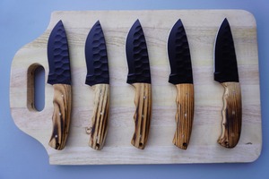 Juego de Cuchillos de Chef de 5 Piezas, Cuchillos de Cocina Profesionales con Mangos Octagonales de Madera, Ultra Afilados, Duraderos, Herramientas de Cocina Ambidiestras - Product Image 2