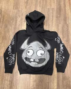 2024 Custom Streetwear <b>Men's</b> Multi Color Oversized DTG Print Graphic Pullover Vintage <b>Thermal</b> <b>Hoodi</b> for <b>Man</b> - Product Image 3