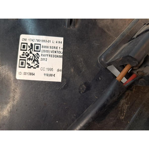 VENTOLA DI RAFFREDDAMENTO MOTORE BMW Serie 1 (E87) 1742 7801993-01 diesel 1995 (07>) - Product Image 4