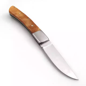 Cuchillo Plegable para Acampar y Cazar al Aire Libre, Cuchillo de Bolsillo Multifuncional Portátil, Hoja de Acero Inoxidable, Mango de Micarta - Product Image 1