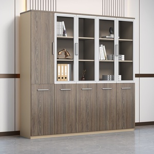 Modern Wooden Office <b>Cabinet</b> with <b>Lockable</b> Filing <b>Storage</b> for Home Office Commercial Furniture - Product Image 4