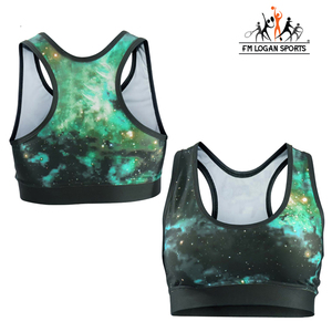 Sujetador deportivo de soporte medio con realce, ropa deportiva acolchada para gimnasio, Fitness, Yoga, FM, LOGAN, nuevo diseño - Product Image 6