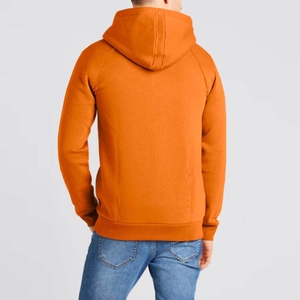 Sweat-shirts à capuche décontractés en coton mélangé, teinture unie, fermeture éclair, nouvelle arrivée, meilleur matériau, prix bas, basiques, coupe confortable - Product Image 2