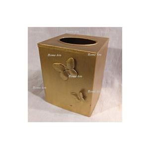 Caja de papel de seda de metal de diseño clásico caja de almacenamiento de servilletas de color dorado de tamaño personalizado para los más vendidos - Product Image 4