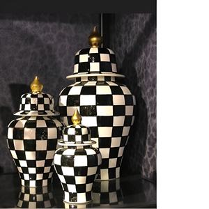 ขวดขิงโลหะสำหรับตกแต่งทำด้วยมือสีทองหรูหราขวดขิงเมลามีนโลหะเคลือบเงา - Product Image 5