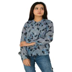 Impresión digital Algodón Mujeres Top Diseñador Top Tamaño libre Hippie Summer Wear camisas formales Blusa de manga larga - Product Image 1