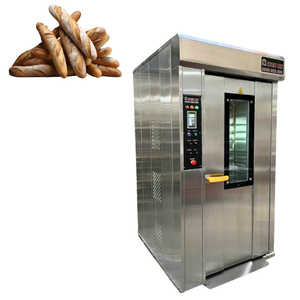 Four rotatif à 16 plateaux facile à utiliser Altuntop Trolley Four à pain à gaz Acier inoxydable Fer Capacité de 1100kg Noyau de moteur neuf - Product Image 1