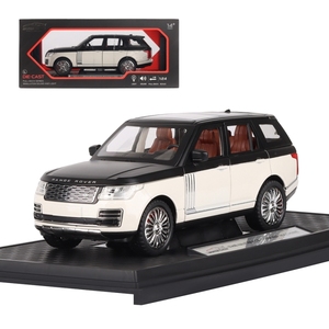 Modèle miniature de Range Rover Motor Show, échelle 1:24, noir et blanc, voiture jouet à tirer en arrière pour garçons de 14 ans et plus - Product Image 1