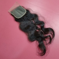 Closure en dentelle HD transparente 5x5, Cheveux Indiens 12A Vierge Remy Double Drawn, Cuticules Alignées, 100% Cheveux Bruts, Ondulation Naturelle, Vente en Gros