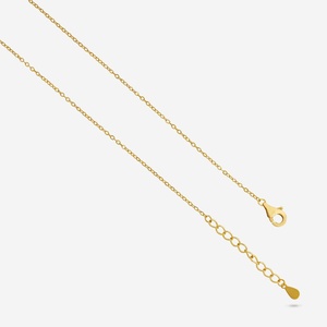 92.5 Silver Necklace 194189 Religious Style Gold-Plated Link Chain Zircon Diamond Pearl Rhodium Rose Gold Plating for Wedding - Product Image 5