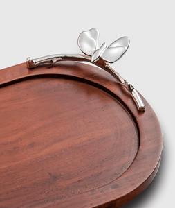 Plateau en bois ovale papillon et plateaux de rangement, nouveau design - Product Image 6