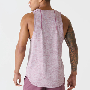 เสื้อกล้ามแขนกุดสำหรับผู้ชายระบายอากาศได้ดีผ้าคอตตอนตาข่าย100% แห้งเร็วเสื้อผ้าออกกำลังกายในยิมตกแต่งหลุม - Product Image 3