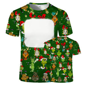 High Quality <b>Men's</b> <b>T</b> <b>Shirt</b> Custom Logo Sublimation Print Winter <b>Christmas</b> Halloween Solid Pattern Customizable <b>Christmas</b> <b>T</b> <b>Shirt</b> - Product Image 5