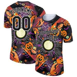 Camiseta de manga corta Unisex con sublimación de logotipo personalizado hecha en fábrica, Camiseta estampada de verano de media manga con cuello redondo de algodón polivinílico de secado rápido - Product Image 1