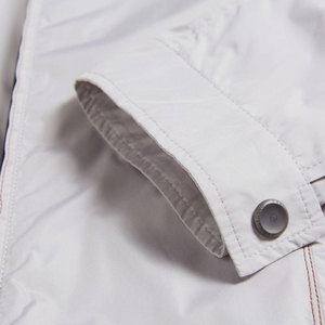 สีขาวซิปเต็มรูปแบบผู้ชายแจ็คเก็ตเครื่องบินทิ้งระเบิดฤดูใบไม้ร่วงชาย Outwear หนาอบอุ่นผู้ชายแจ็คเก็ตเครื่องบินทิ้งระเบิดสําหรับผู้ชาย - Product Image 6