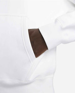เสื้อฮู้ดสีขาวสำหรับผู้ชาย ทรงปกติ ผ้าฝ้ายฟลีซ 100% สวมใส่สบาย มีกระเป๋าหน้า ระบายอากาศได้ดี เหมาะสำหรับใส่ในฤดูใบไม้ร่วง - Product Image 6