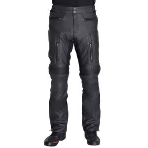 Pantalones de cuero de cintura alta para hombre de nuevo estilo 2024, logotipo personalizable, patrón recto, ropa informal oscura más vendida a precio mayorista - Product Image 1
