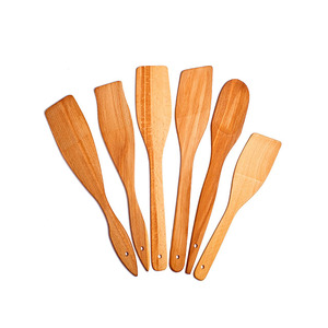 Cuchara Natural Ecológica Resistente al Calor Utensilios de Cocina de Bambú Mango Largo Cuchara Redonda Cuchara de Madera de Bambú - Product Image 6