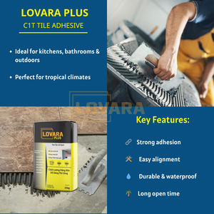 LOVARA High-Strength Cement-Based Mortar Tile Adhesive for Construction Use Interior Tile and Stone Pasting 12-Month Shelf Life - Product Image 5