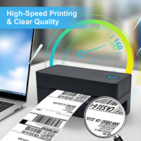 Machine d'Impression d'Étiquettes à Code-Barres Adhésives Thermiques Directes sans Fil OEM 110mm 4*6 Pouces pour Expédition Commerciale en Stock