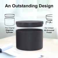 Boîte à bougie en métal doré et noir de qualité supérieure avec couvercle, durable, faite à la main, en cire de soja, pour la décoration de la maison, les fêtes, Halloween, Noël, Diwali