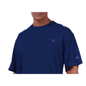 เสื้อยืด Champion ผู้ชายไซส์ใหญ่พิเศษ สีน้ำเงิน ผ้าฝ้ายออร์แกนิค 100% เนื้อผ้าเจอร์ซีย์หนาพิเศษ ทรงโอเวอร์ไซส์ ไซส์ XXX-Large - Product Image 2