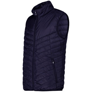 Personnalisé de haute qualité pour hommes Gilet bouffant à capuche zippé sans manches OEM Gilet matelassé léger avec poches - Product Image 3